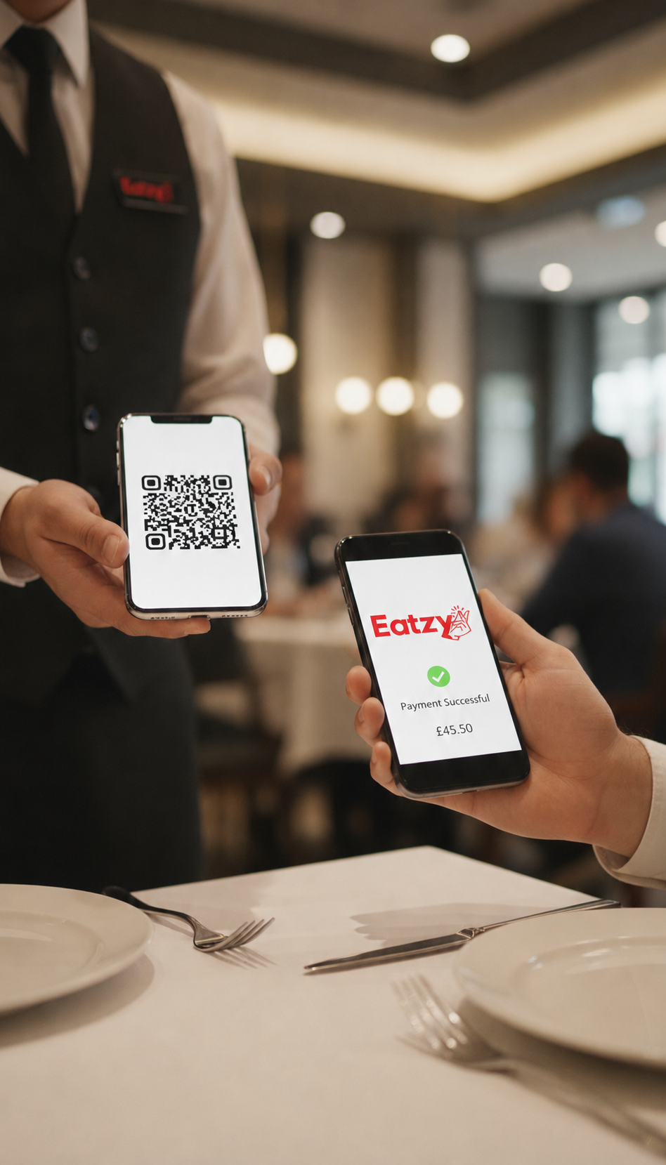 Eatzy Pay To Go QR Visual